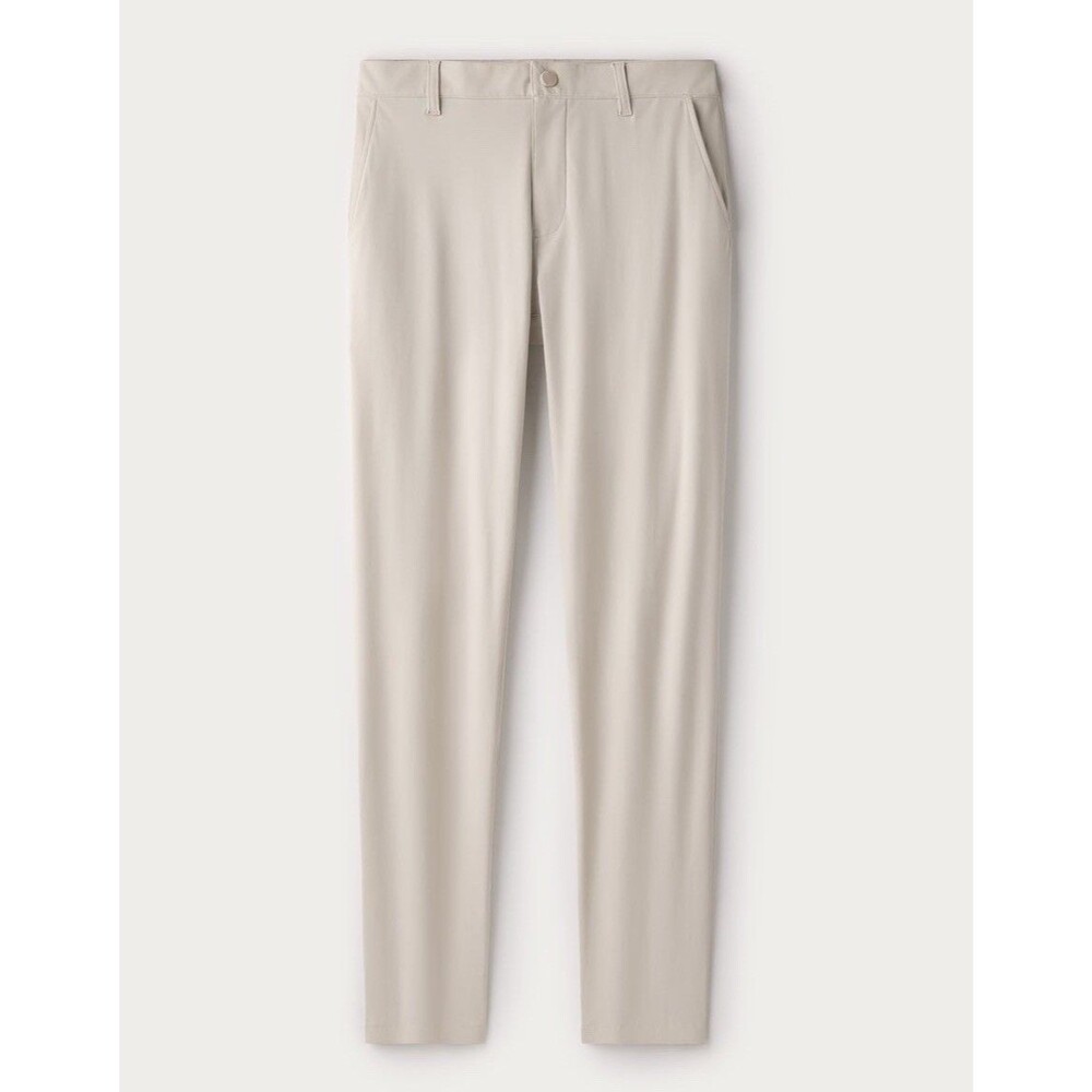 Rhone Pants Men's  Khaki Commuter Pant Classic Straight Leg Stretch GUC
